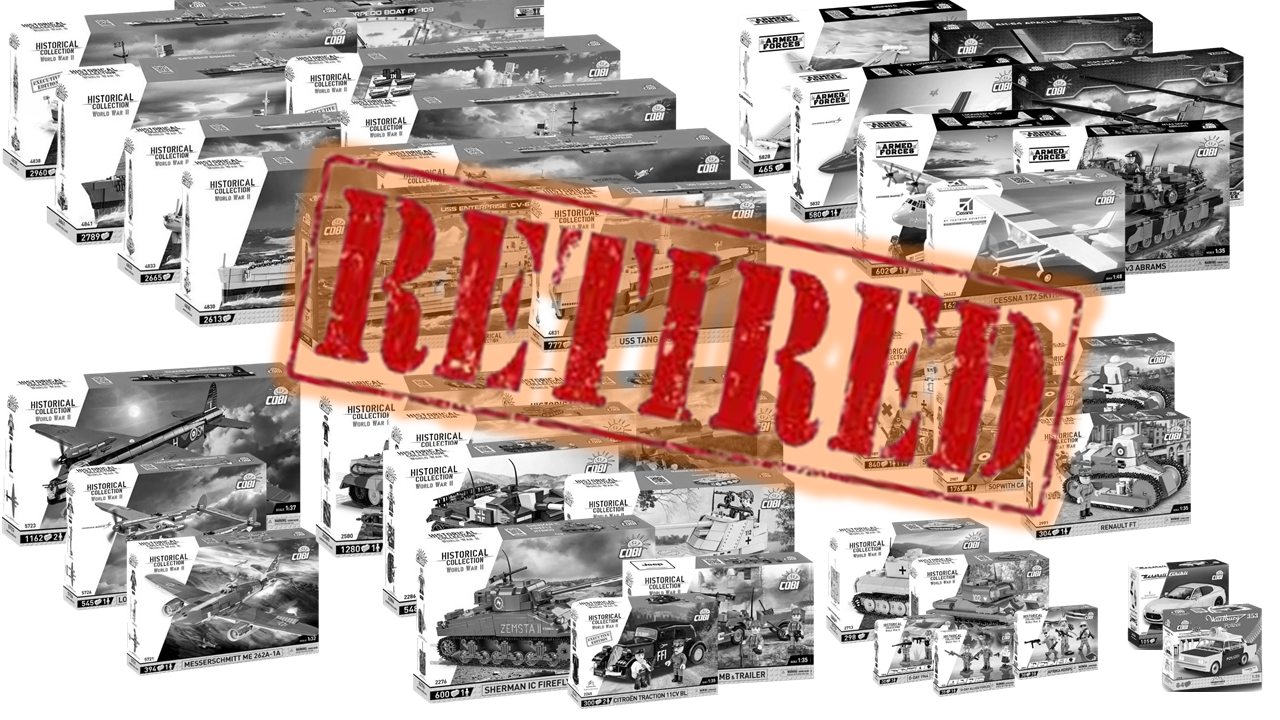 Tous les sets cobi qui sortent du catalogue en 2025 (sets en fin de vie)