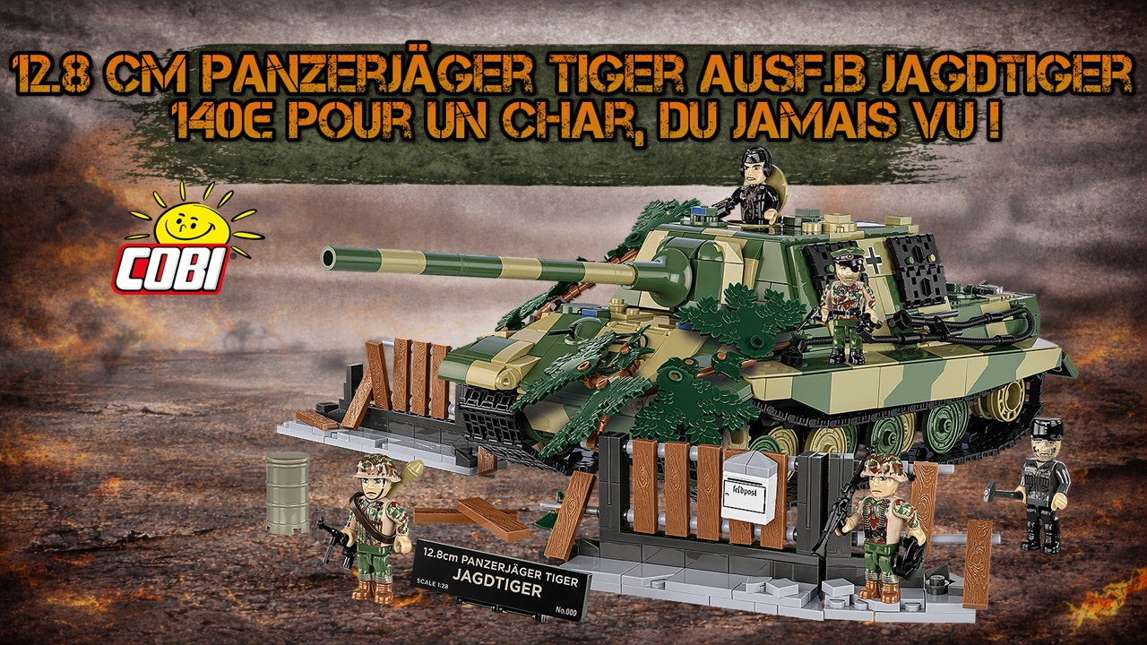 Cobi WW2 12.8 cm Panzerjäger Tiger Ausf.B Jagdtiger en édition limitée !