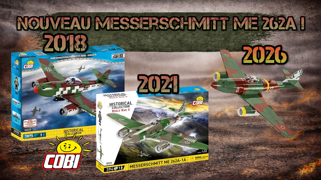 Cobi 5776 : Un nouveau Messerschmitt Me 262A-1A Schwalbe pour 2026 !