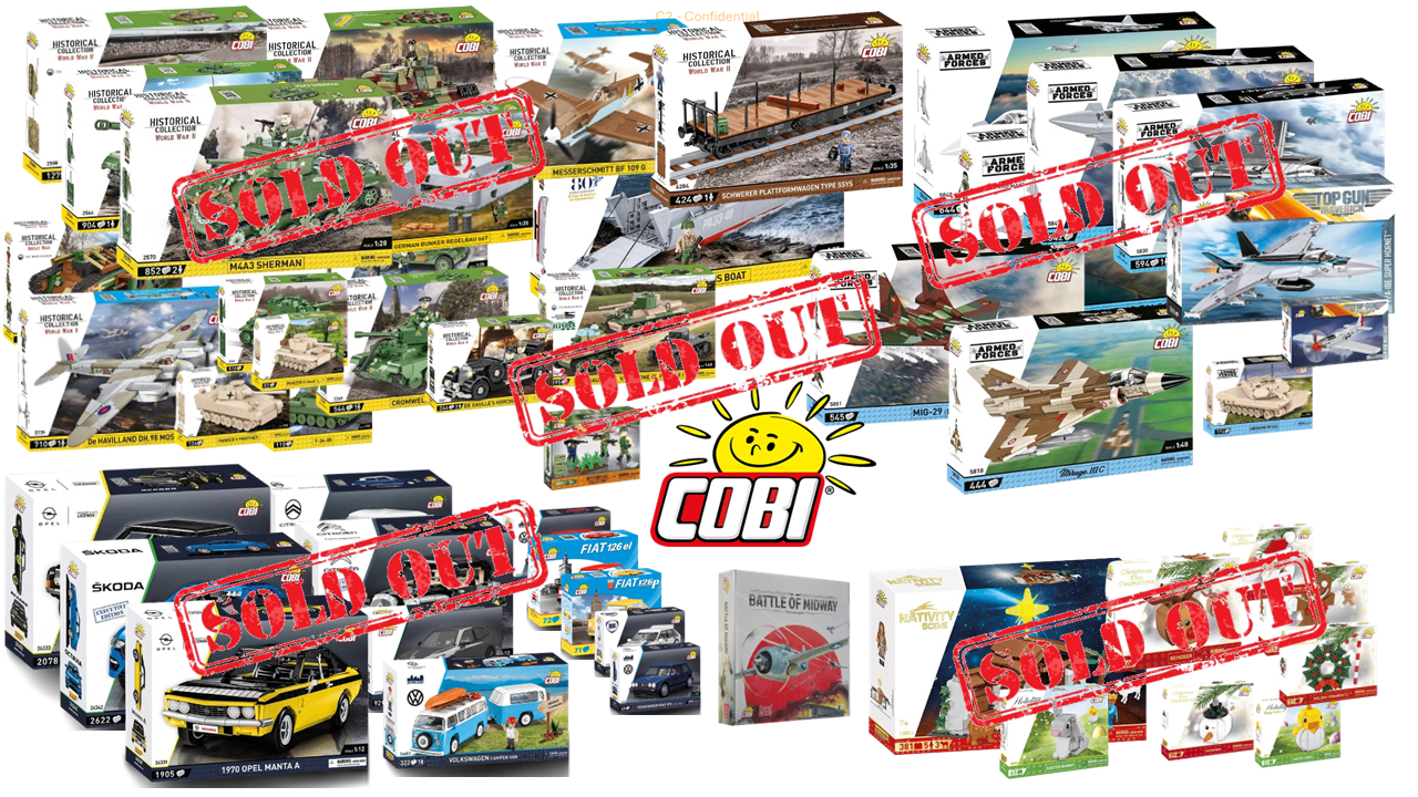 liste des sets Cobi retirés du catalogue en 2026 (Sold out)